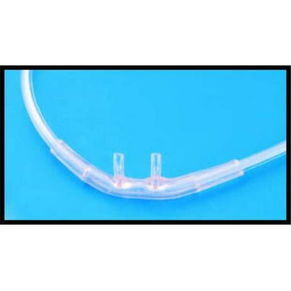 Vyaire Medical 26063900 Clear Nasal Cannula Continuous Flow Adult Curved Prong & NonFlared Tip
