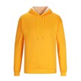 thumbnail image 5 of RYRJJ Men's Pullover Hoodies Thick Sherpa Lined Winter Warm Fleece Hoodie Athletic Hooded Sweatshirts(Yellow,S), 5 of 7