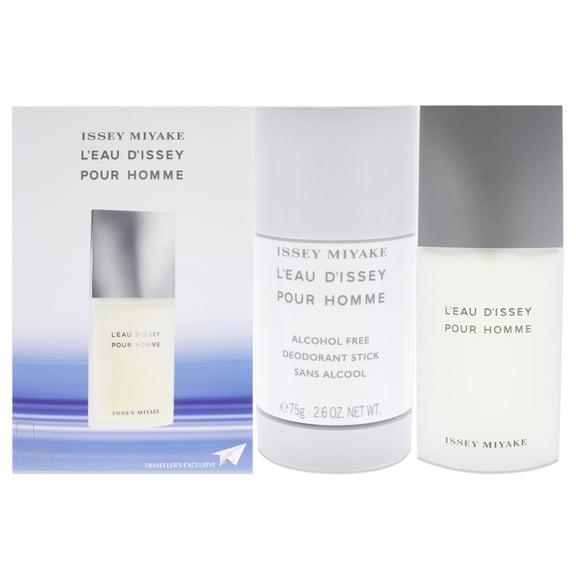 Issey Miyake L'eau D'issey Cologne Gift Set for Men (2PC), 2.5 oz EDT   2.6 oz Deodorant