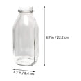 thumbnail image 2 of EASTIN Milk Glass Bottles Wholesale Bottle Jug Vintage Lids Container Jars Jar Small 1000Ml Drinking Reusable, 2 of 6