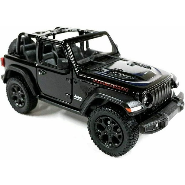 Jeep Wrangler Rubicon Convertible Black Diecast Model Toy Car 1:34 Scale 5