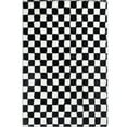 thumbnail image 6 of BERTHMEER 8'x10' Shag Ultra-Soft Area Rugs，Fluffy Rugs Carpets for Living Room Bedroom High-Plie Soft Checkered Rugs, Black White, 6 of 6