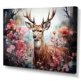 thumbnail image 2 of Designart "Mystical Forest with a Deer" Animals Canvas Art Print, 2 of 5
