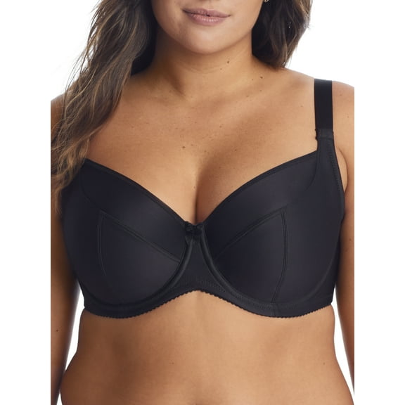 Elila BLACK Chloe Side Support Underwire Bra, US 46M, UK 46J NWOT