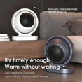 thumbnail image 2 of 1pc, Small Heater With Heating And Fan Modes, Small Space Heater, Mini Heater Household Heating Fan For Home Bedroom Office Desk Indoor Use, Thanksgiv, 2 of 5