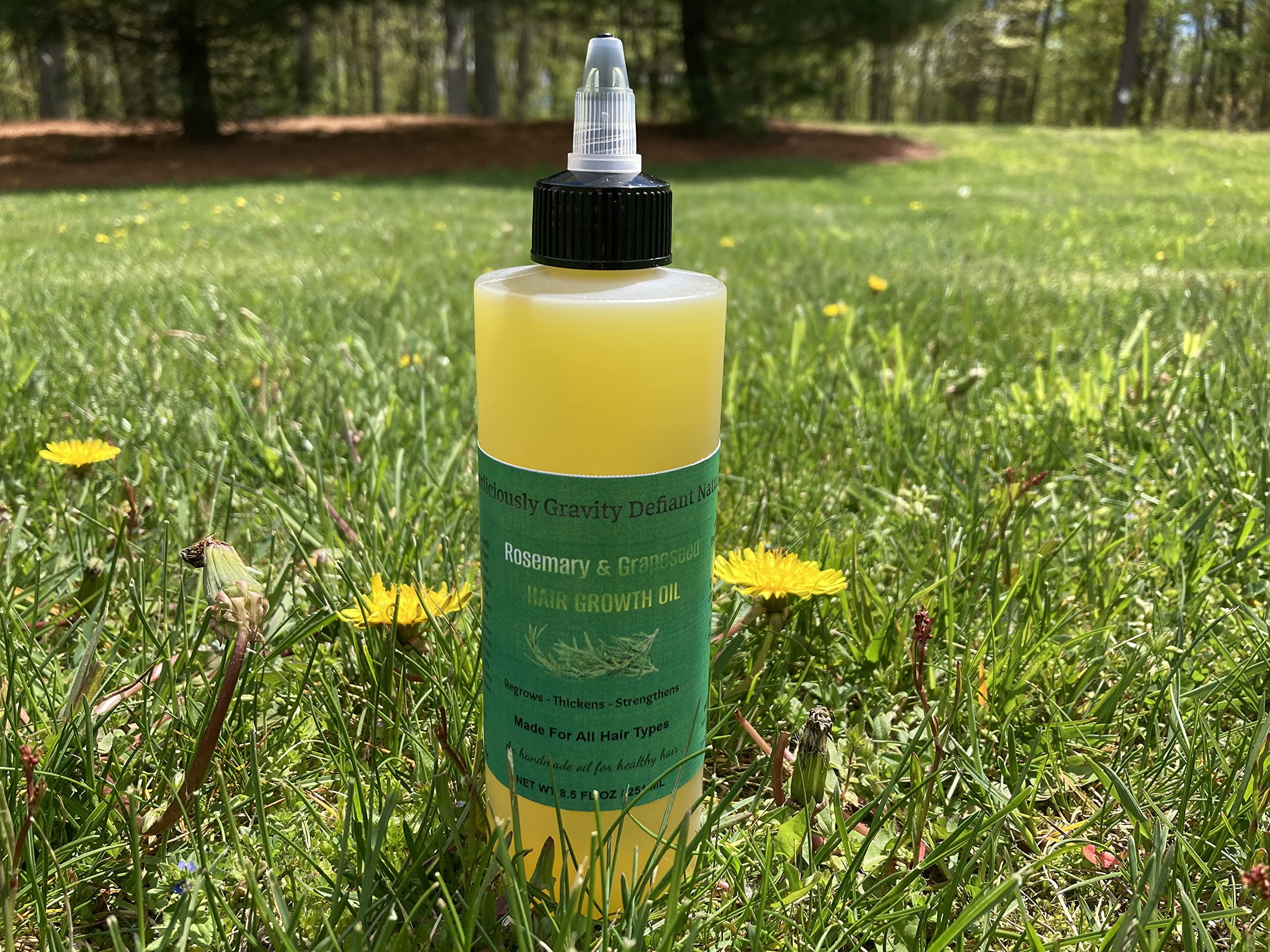 Rosemary Hair Growth Oil With & Grapeseed Oil for Healthy Hair Growth 8.5FL OZ