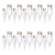 thumbnail image 1 of Cable V8 Micro Usb (10 Piezas) Carga Rápida 2.4a Cable De Datos Android U-volt Color Blanco, 1 of 8
