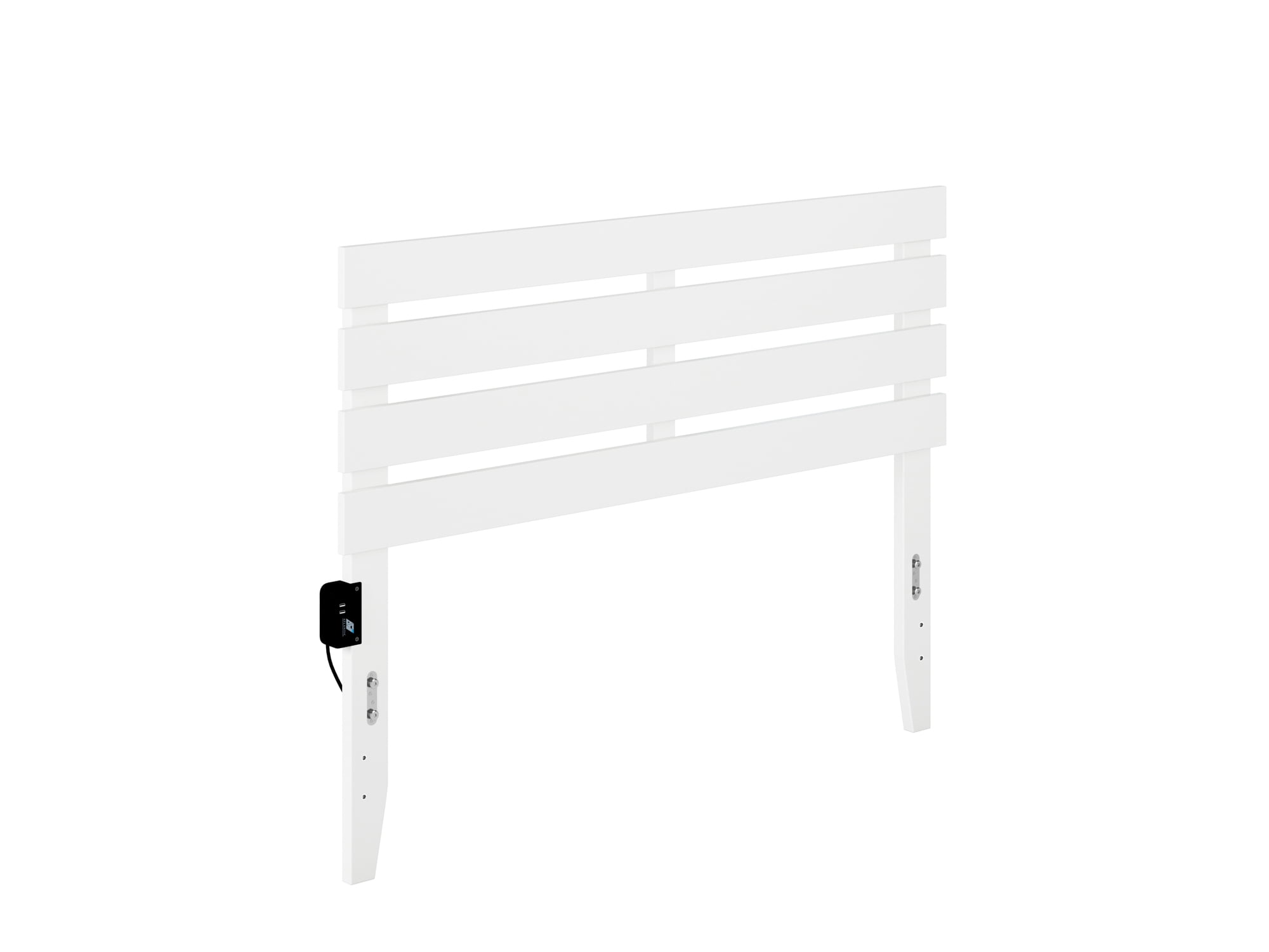 Oxford Full Headboard in White with USB Turbo Charger