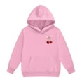 thumbnail image 5 of Ruyang Oversized Hoodies for Teen Girls Cute Bow Cherry Graphic Hooded Pullover Sweatshirts Spring Fall Trendy Sweater, 5 of 8