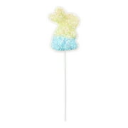 Way to Celebrate Easter Green and Blue Ombre Tinsel Bunny 10" Decorative Pick