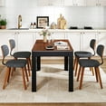 thumbnail image 2 of Gymax Dining Chairs Set of 4 w/Curved Backrest Padded Seat for Dining Room Living Room, 2 of 10
