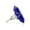 lapis lazuli, variant on Natural Quartz Crystal Ring Hexagonal Pointed Reiki Chakra Beads Ring Healing-lapis lazuli