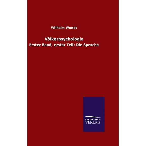Völkerpsychologie (Hardcover)