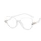 thumbnail image 3 of Gafas de lectura tipo ojo de gato de medio marco para mujer, gafas graduadas con luz azul, lupa óptica para miopía, 3 of 5