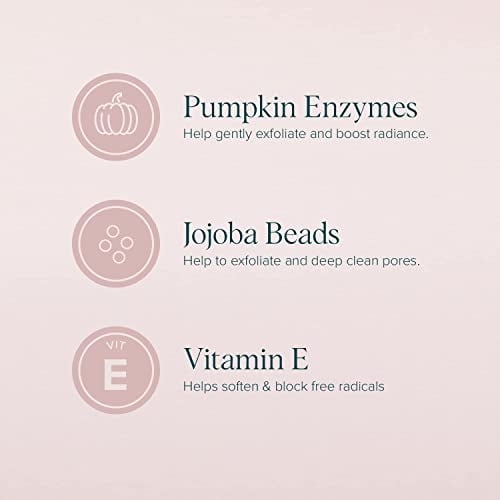 Mascarilla Facial DRMTLGY con Enzima de Calabaza y Perlas de Jojoba Exfoliante Suave para Rostro