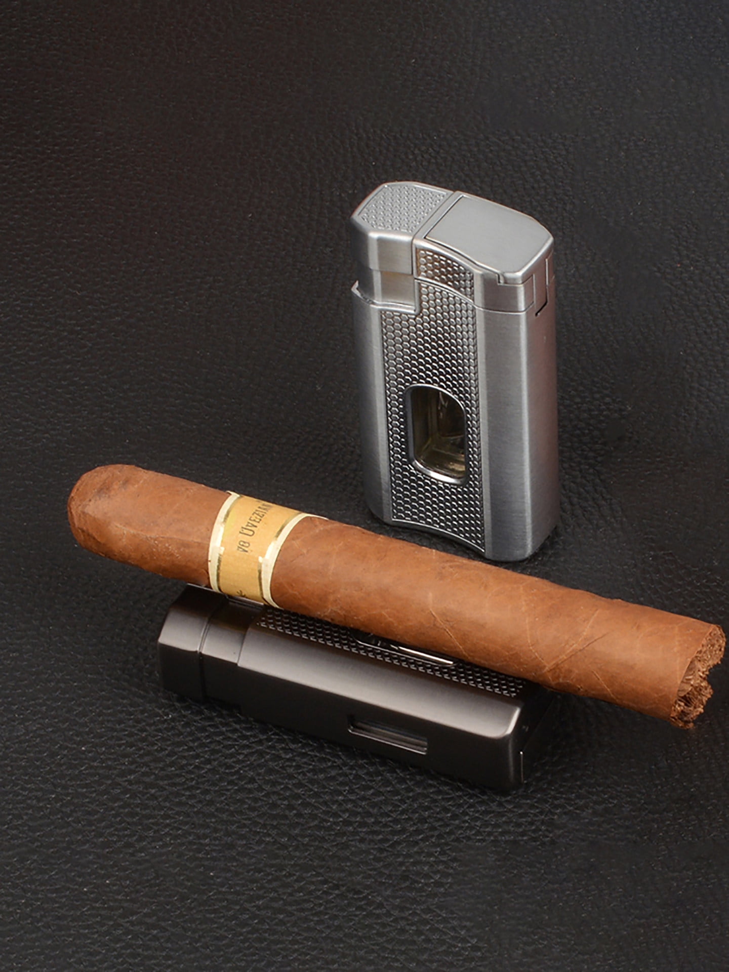 cigar lighter cigar lighter high-end three-in-one cigar special lighter cigar windproof lighter