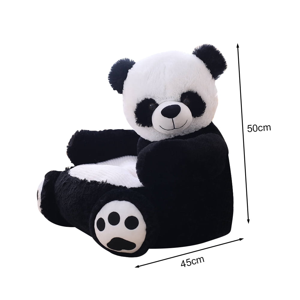 Cute Animals Learning to Sit Baby Sofa Cover Seat Support without Filler 