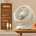 thumbnail image 5 of Fnyoxu USB Desk Fan, Strong Wind Ultra Quiet Small Personal Fan with 180° Tilt Folding and 2 Speeds Adjustable, USB-C Corded Powered Mini USB Fan for Office Desktop Bedroom, 5 of 6