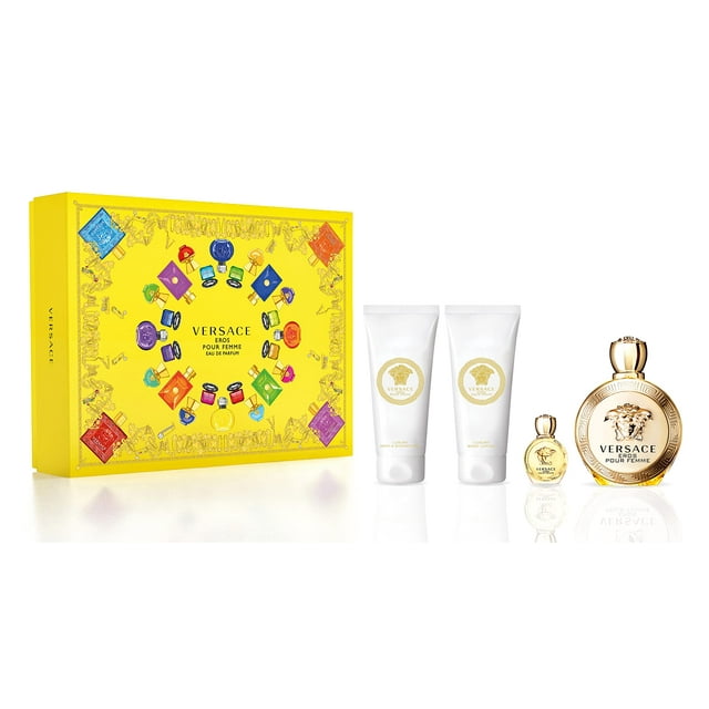 Set de regalo Perfume Versace Eros Pour Femme 4 piezas