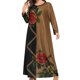 thumbnail image 1 of Vestido de cuello redondo de manga larga con estampado suelto informal para mujer de talla grande Fridja  yut2557, 1 of 5