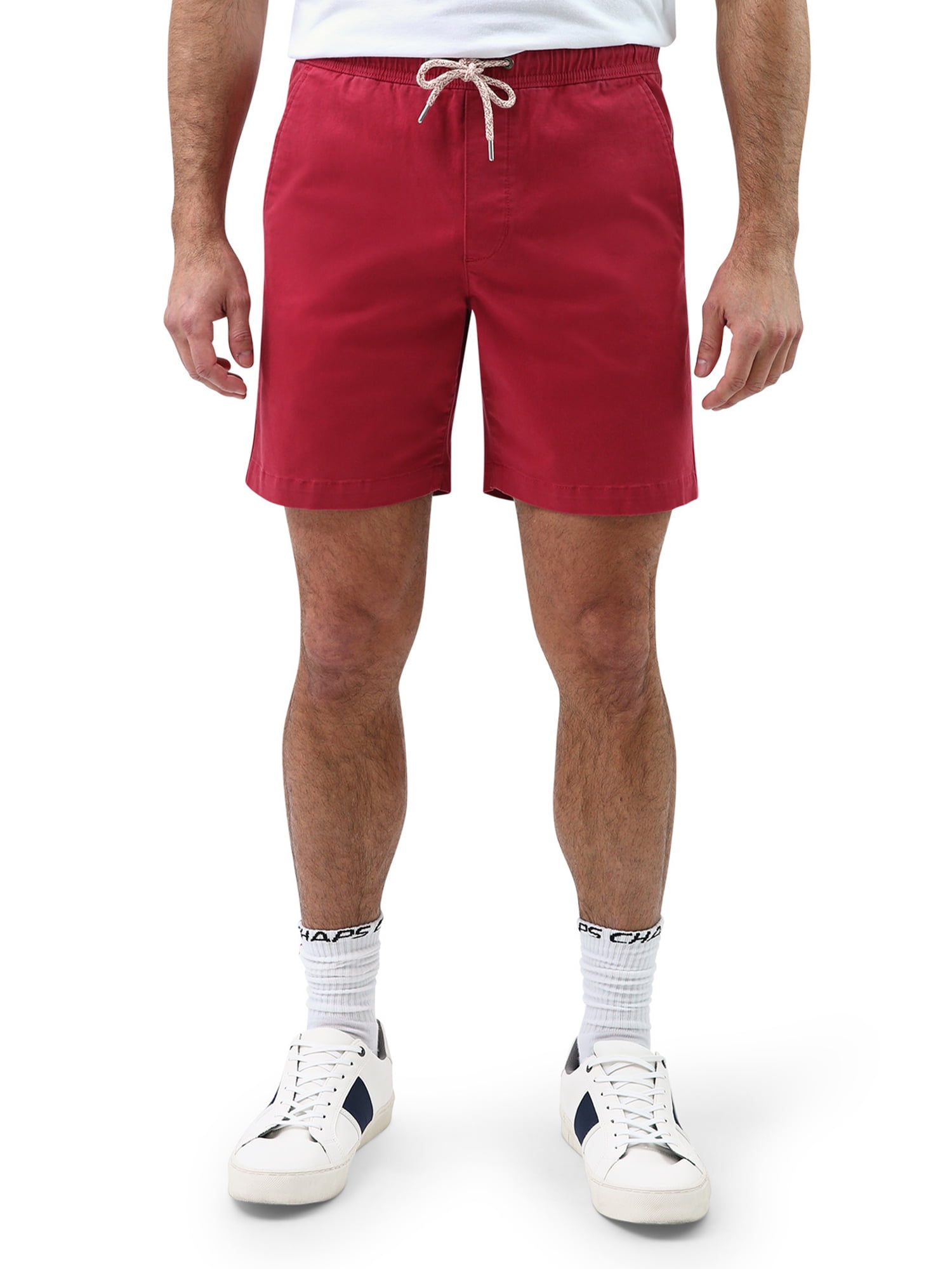 Chaps Men's 7" Pull On Stretch Twill Short with Drawstring Sizes S4XB