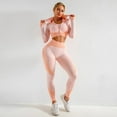 thumbnail image 5 of Conjuntos de ropa para ejercicio sin costuras para mujer, ropa deportiva para Yoga, chándal, mallas y sujetador deportivo elástico, Fitness, 2/3 Uds., 5 of 5