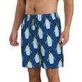 thumbnail image 2 of Disketp Men'S Swim Trunks Hawaiian Breathable Surf Beach Swimsuits Mesh Lining Beach Shorts With Pockets-Beautiful King Penguin Pattern, 2 of 9