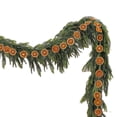 thumbnail image 2 of Norfolk Pine & Orange Slice Artificial Rattan 70.9in – Soft Plastic Christmas Garland with Faux Fruit for Indoor/Outdoor Holiday Display, Green, 1 Set, 2 of 9