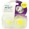 Philips Avent BPA Free Nighttime Infant Pacifier, 0-6 Months 2 ea (Pack of 2)