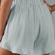 thumbnail image 5 of Pantalones cortos casuales de mujer Verano con dobladillo con volantes Algodón Lino Sólido ANGGREK  Otros, 5 of 6