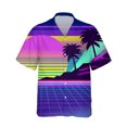 thumbnail image 3 of Camisas hawaianas de moda para hombre, camisas casuales de manga corta con botones hacia abajo para hombre, blusa de verano con estampado 3D, ropa de calle, 3 of 5