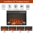 thumbnail image 5 of Innoflame 23" Electric Fireplace, Adjustable 4 Flame Brightness, Fireplace Insert with Remote, Digital Display, 8H Timer, Overheating Protection, 1400W, 5 of 8