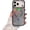 Black, variant on Laser Glitter Flowing Liquid Quicksand Magnetic Phone Case for iPhone, Compatible with  (White,for iPhone 17 Air)