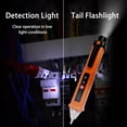 thumbnail image 6 of Voltage Tester, Non-Contact Voltage Detector, Electrical Tester, 3 Ranges AC 12V/48V/70V-1000V, Live/Null Wire Tester with Buzzer Alarm and Flashlight, Wire Breakpoint Finder - Orange, 6 of 6