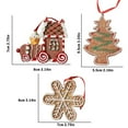 Aehas 2024 Christmas Tree Ornaments Set Christmas Resin Ornaments