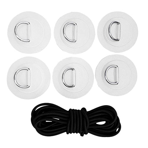 PVC Inflatable Boat SUP Bungee Deck Rigging Kit with Stainless Steel D-ring 