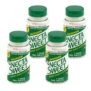 Saccharin - Zero-Calorie Sugar Substitutes (4-Pack 1,000-Tablet Bottle)