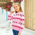 thumbnail image 2 of YunPes Toddler Cute Sweater Girls Graphic Warm Cotton Knit Pullover Jumpers Winter Light Loose Cozy Long Sleeve Sweater, 2 of 9