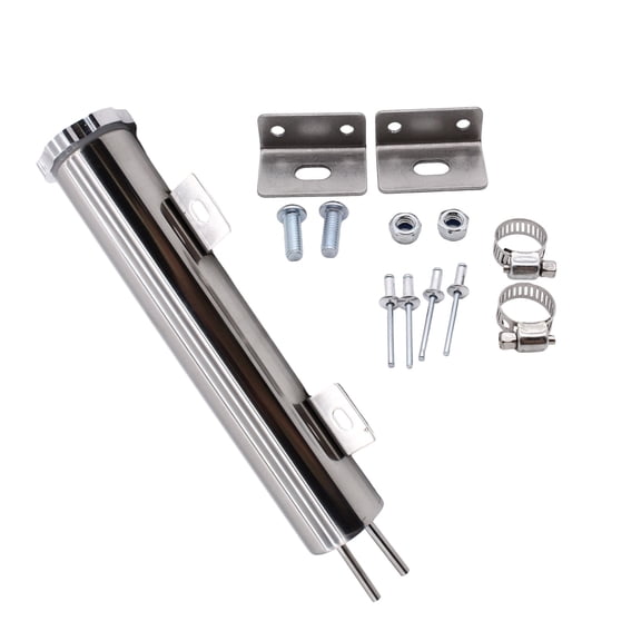 Car Overflow Water Oil Catch Can Radiator Coolant Overflow Pukes Stainless Steel Coolant Bottle Reservoir