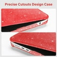 thumbnail image 2 of MOSISO MacBook Air 13 inch Case Compatible with 2022 2021 2020 2019 2018 Release A2337 M1 A2179 A1932, Sparkly Glitter Plastic Hard Case&Keyboard Cover&Screen Film&Webcam Cover&Type C, 2 of 7