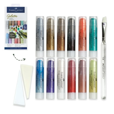 Faber-Castell Gelatos Metallic-15 Piece Gelato Art Set for Adult Beginners