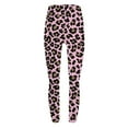 thumbnail image 5 of BiZtdJrK Clearance Leggings for Women High Waisted Butt Lifting Yoga Pants Fashion Leopard Print Tights Casual Tummy Control Workout Legging Pants Pink S, 5 of 6