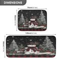 thumbnail image 3 of 2-Piece Kitchen Rugs Set Non-Slip Mats Carpet Floor for Kitchen, Bathroom (19.7"x27.6" & 19.7"x47.2") Christmas Snowman, 3 of 7