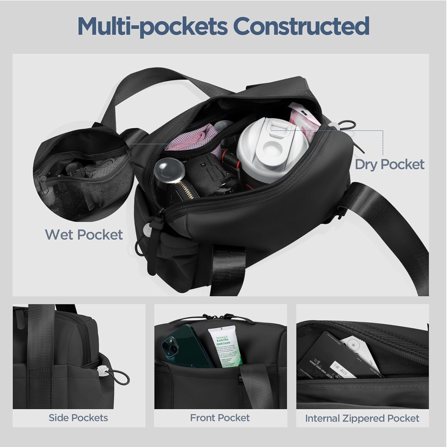 Bag for Women Girls Small Gym Tote Bag with Wet Compartment Waterproof Travel Duffle Bag Cute Workout Sport Bag