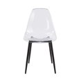 thumbnail image 6 of YIYADO Pet Chairs 4 Pieces Black, Modern Transparent Design, High Quality Transparent Material, Easy to Assemble, Dining Chair, Office Desk Seat or Decorative Chair, 6 of 6