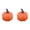 Simulated pumpkin decoration small orange_2 Pcs, variant on Mini Foam Pumpkins for Fall Decor, Small Faux Artificial Pumpkins, Lightweight Plastic Fake Pumpkins, Tabletop Harvest Ornaments for Halloween, Autumn Festival and Home Display