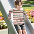 thumbnail image 5 of Colorful Boy Girl Crew Neck T Shirt for Children Boy Girl Fall Winter Long Sleeve Graphic Elegant Happy Vacation Christmas Casual Cute T Shirt Thermal Tops Shirt Child 2025 4 Years, 5 of 7