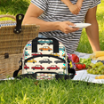 thumbnail image 2 of Herdesigns Cars Insulated Lunch Bag for Women Men Adult, Reusable Insulated Cooler Lunch Box Lunch Tote Bag for Work Picnic Beach, 2 of 7