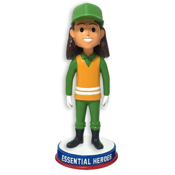 Garbage Waste Disposal Essential Heroes Bobblehead Female Light Skin Tone