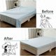thumbnail image 2 of Pieces Tensioned Fitted Sheet Tensioner Adjustable Fitted Sheet, Fixing For All Beds And Mattresses, White., 2 of 5
